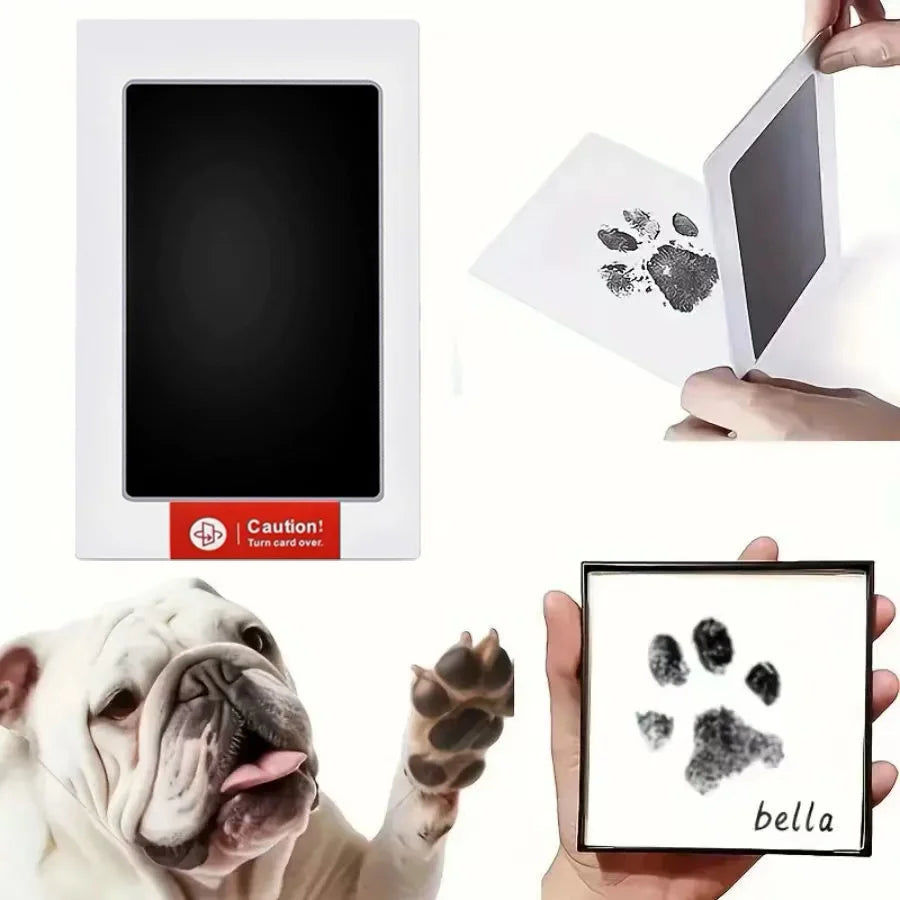 Pet Paw Print Kit – Clean Touch Ink Pad for Dogs & Cats