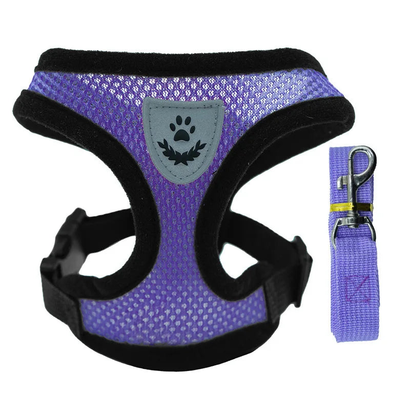 Adjustable Pet Harness with Leash – Comfortable & Secure