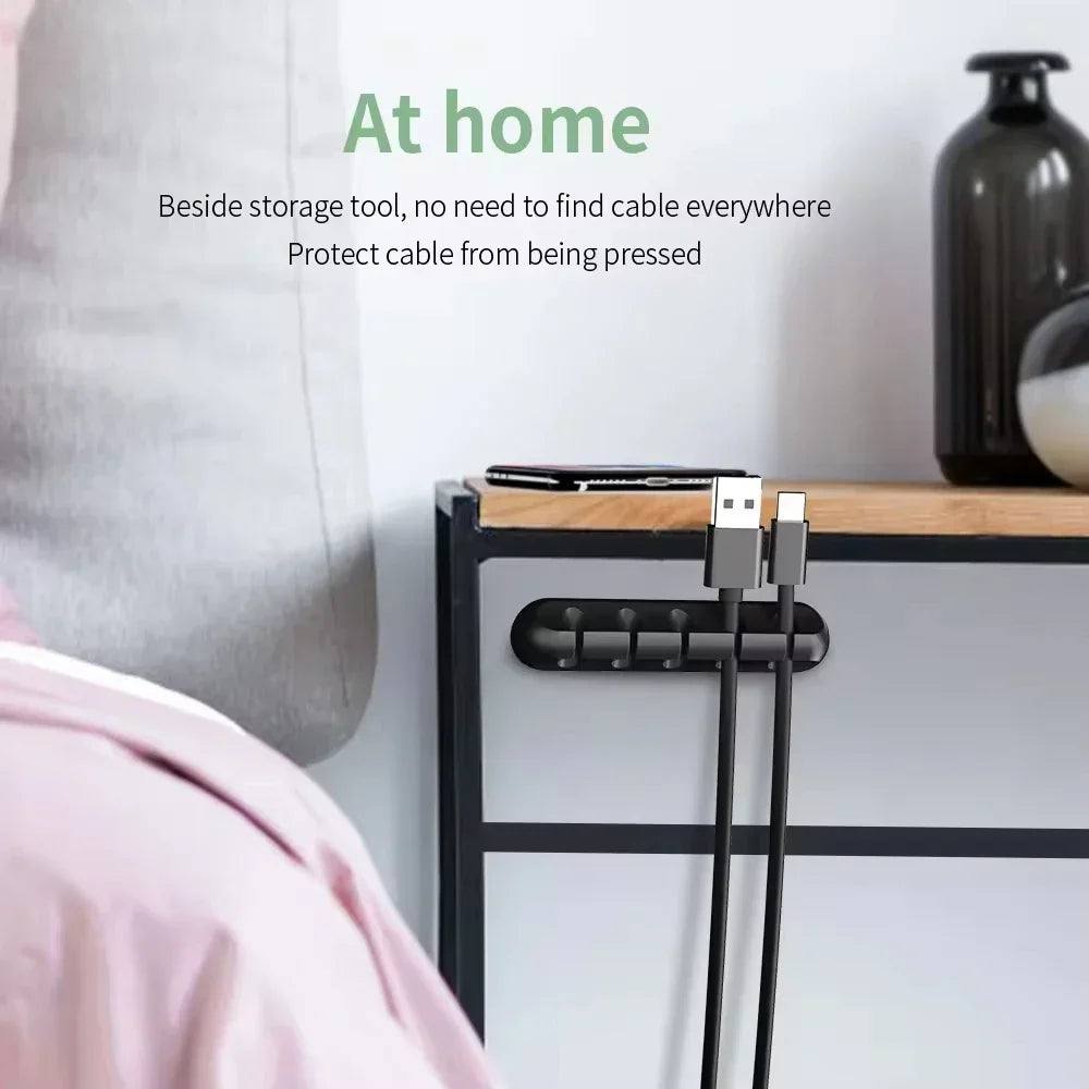 Cable Organizer Clips – Self-Adhesive Cord Management for Home & Office