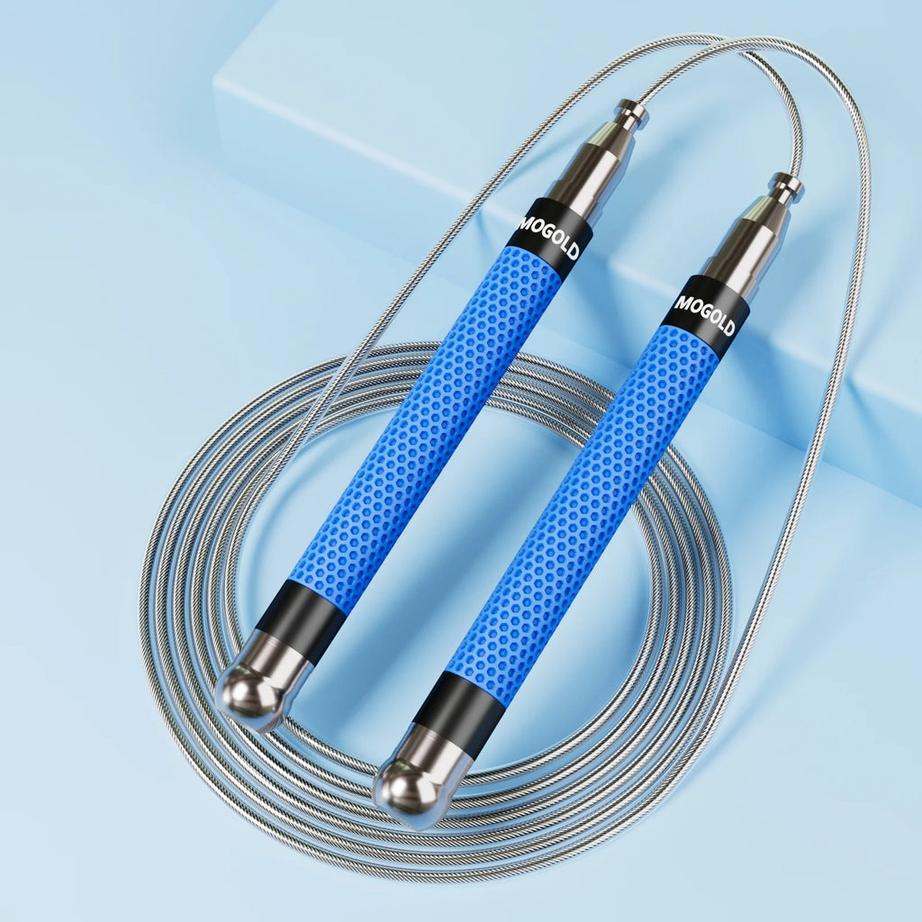 Adjustable Metal Jump Rope – Anti-Slip Handles for Cardio Training