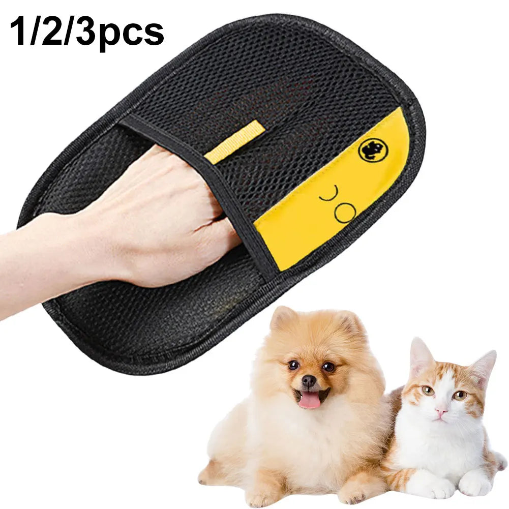 Pet Hair Remover Mitt – Grooming Gloves for Dogs & Cats
