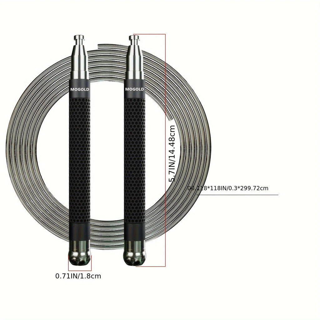 Adjustable Metal Jump Rope – Anti-Slip Handles for Cardio Training