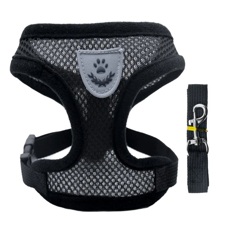 Adjustable Pet Harness with Leash – Comfortable & Secure
