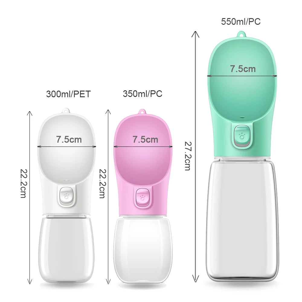 Portable Pet Water Bottle – Leakproof Outdoor Travel Bowl