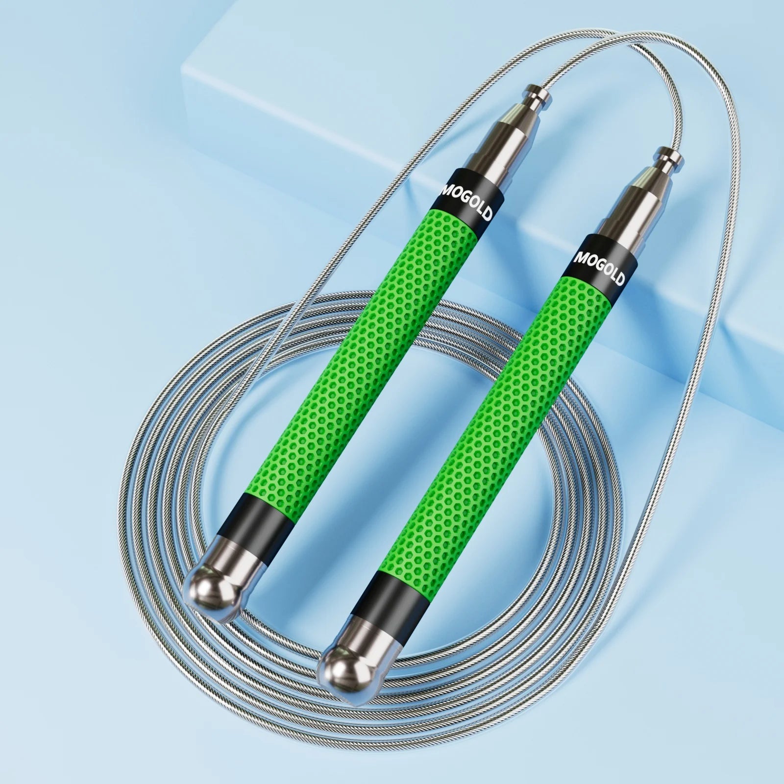 Adjustable Metal Jump Rope – Anti-Slip Handles for Cardio Training