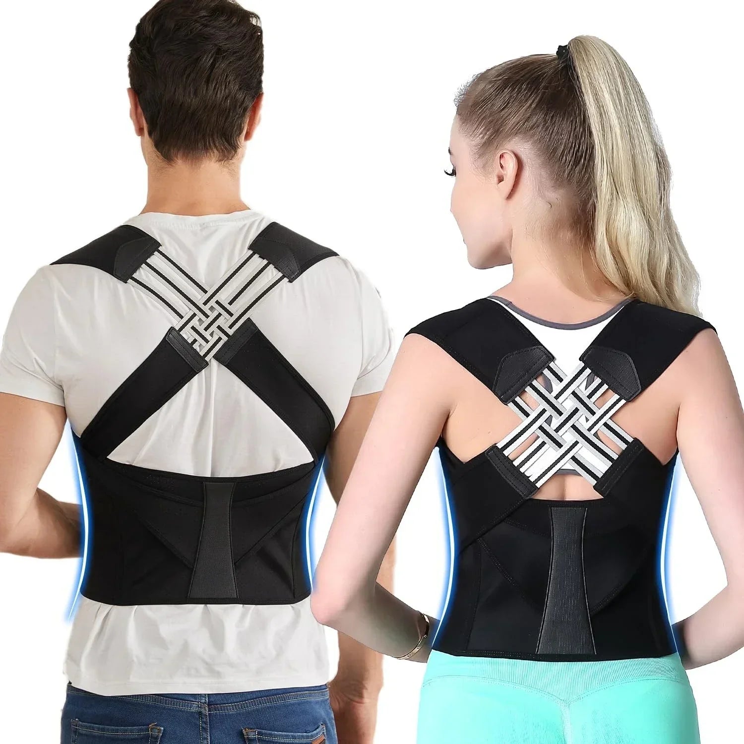 Posture Corrector – Adjustable Back & Shoulder Brace for Men & Women