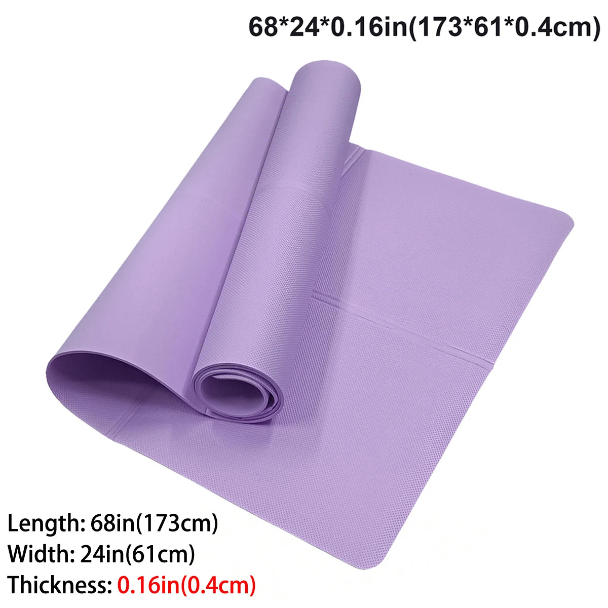Non-Slip EVA Yoga Mat – Foldable & Lightweight