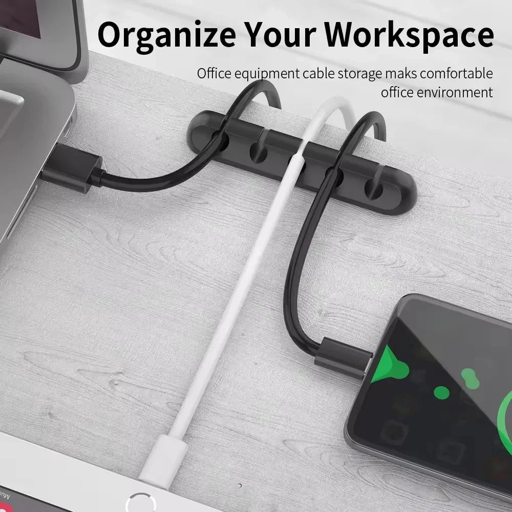 Cable Organizer Clips – Self-Adhesive Cord Management for Home & Office