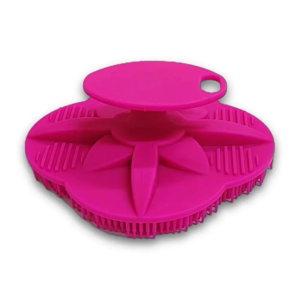 2-in-1 Silicone Shower Brush – Body Scrubber & Scalp Massager
