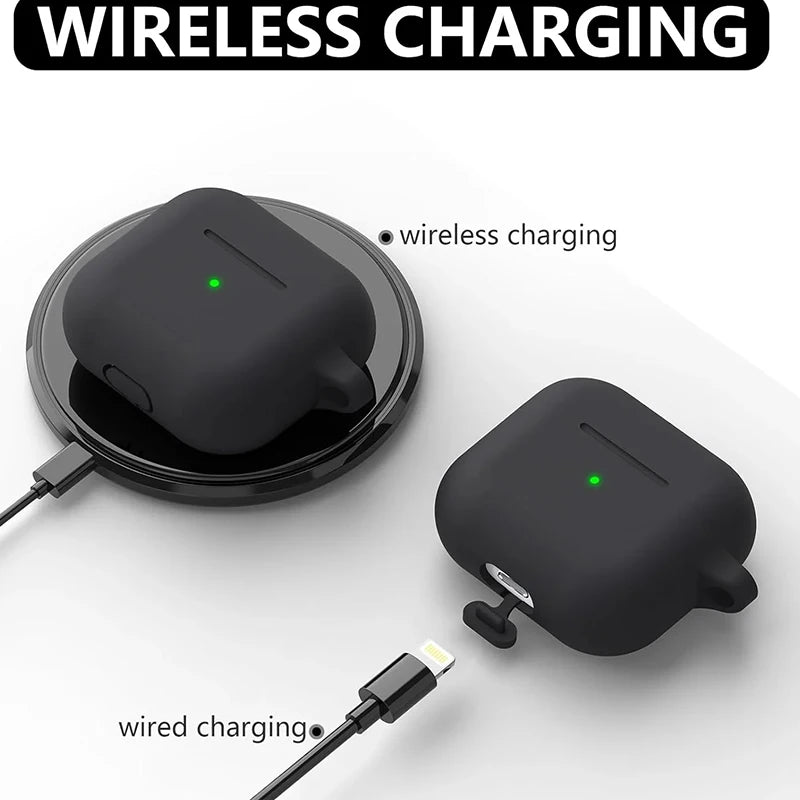 Protective Silicone Case for AirPods 3 – With Hook & Cleaner Kit